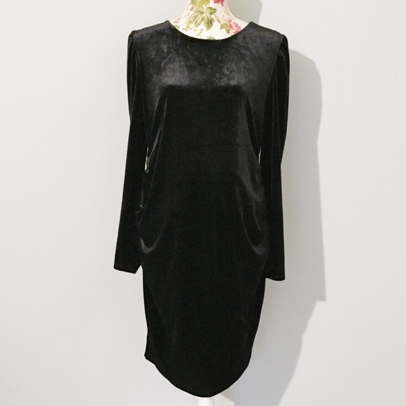Motherhood Maternity Dresses & Skirts - NWOT Black Velvet Maternity Dress Cocktail Party